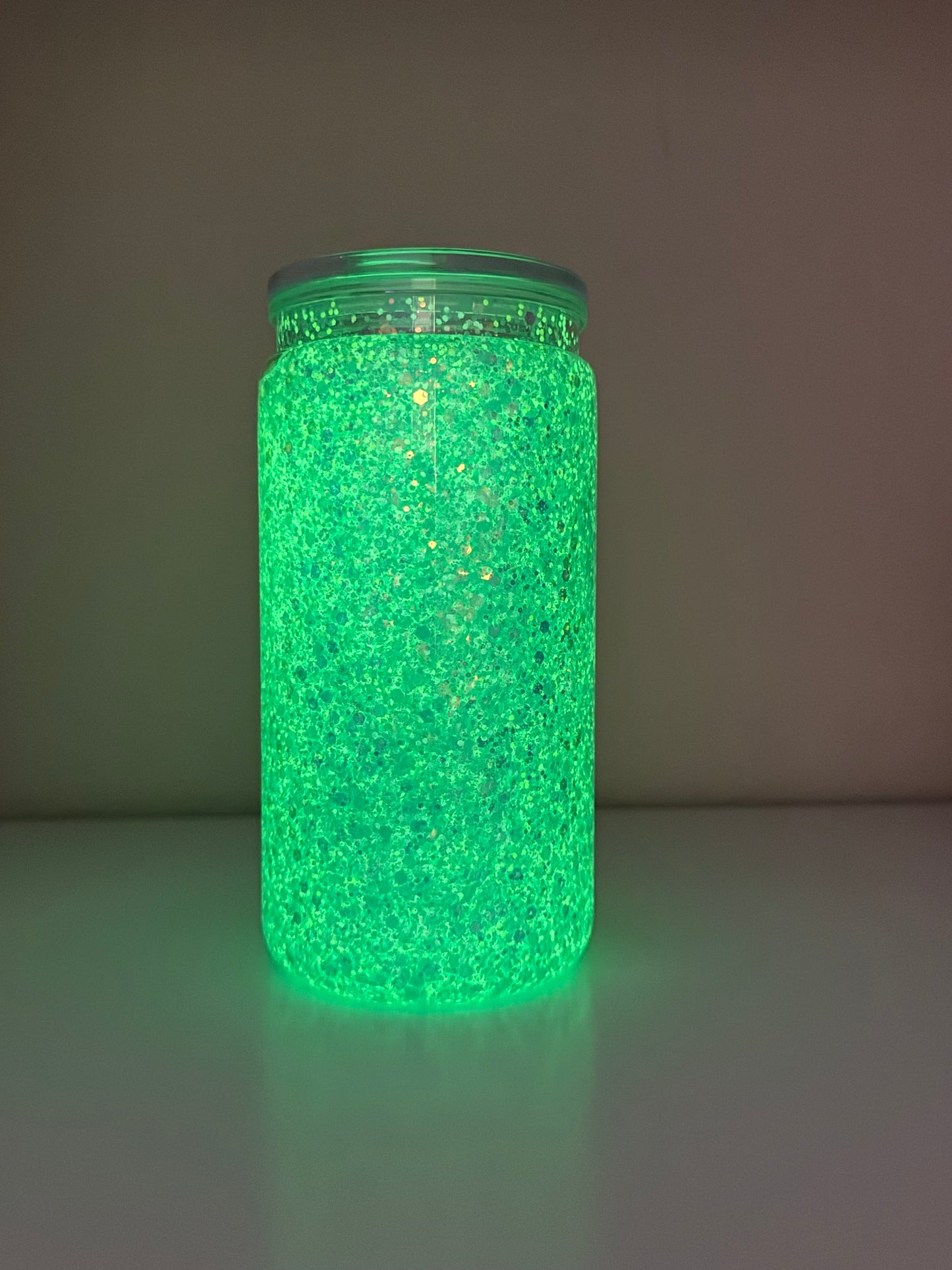 16oz glow acrylic snow globe