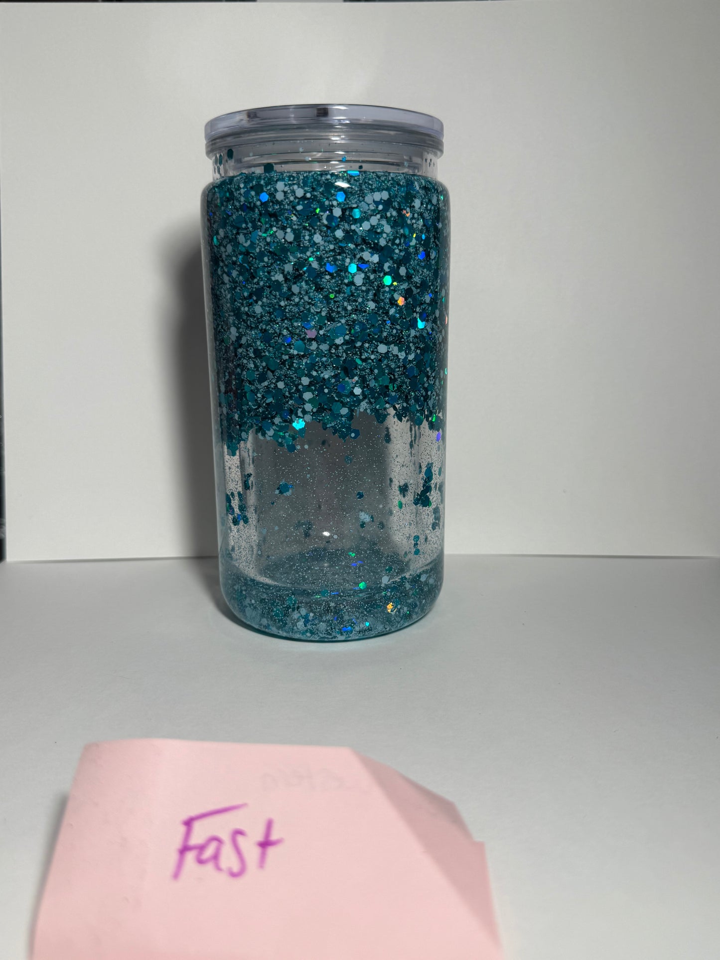 16oz acrylic snow globe fast flow