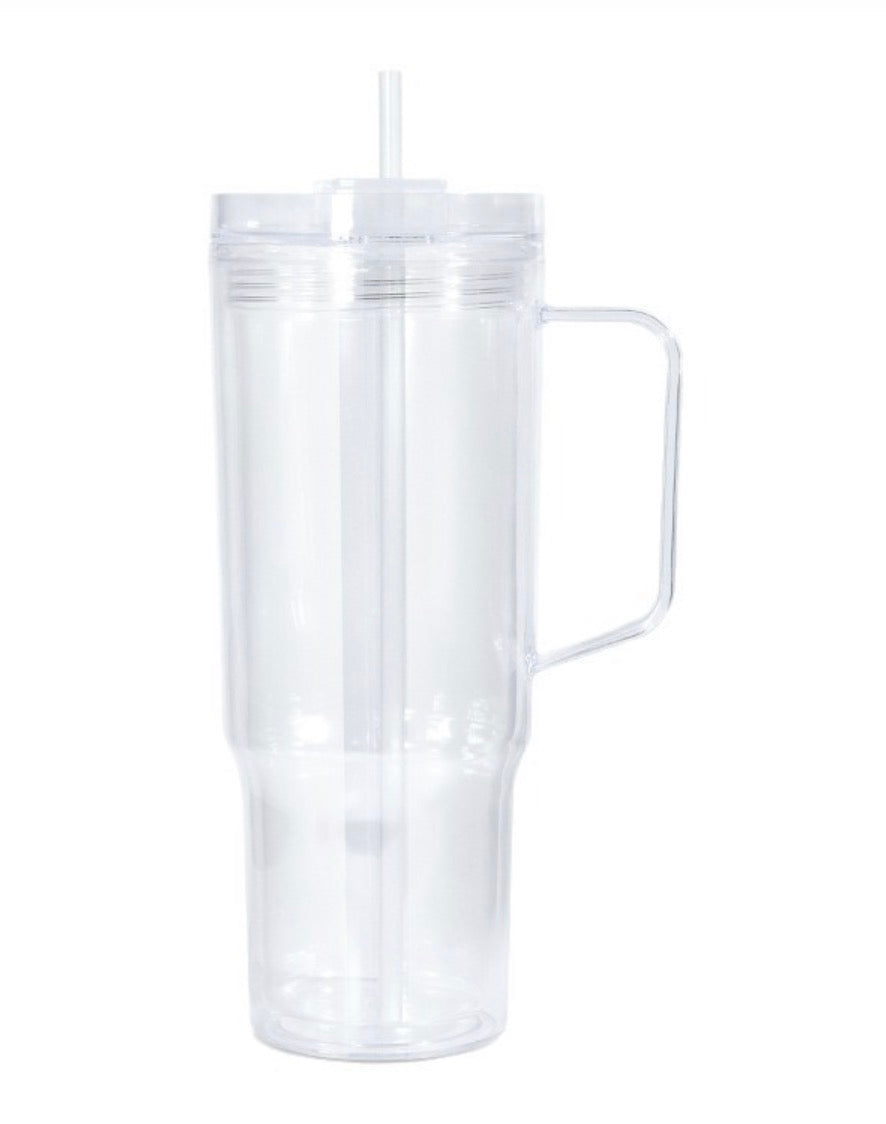 40oz Acrylic Snow Globe Cup