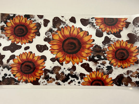 109- cow print sunflowers