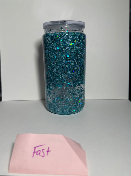16oz acrylic snow globe fast flow