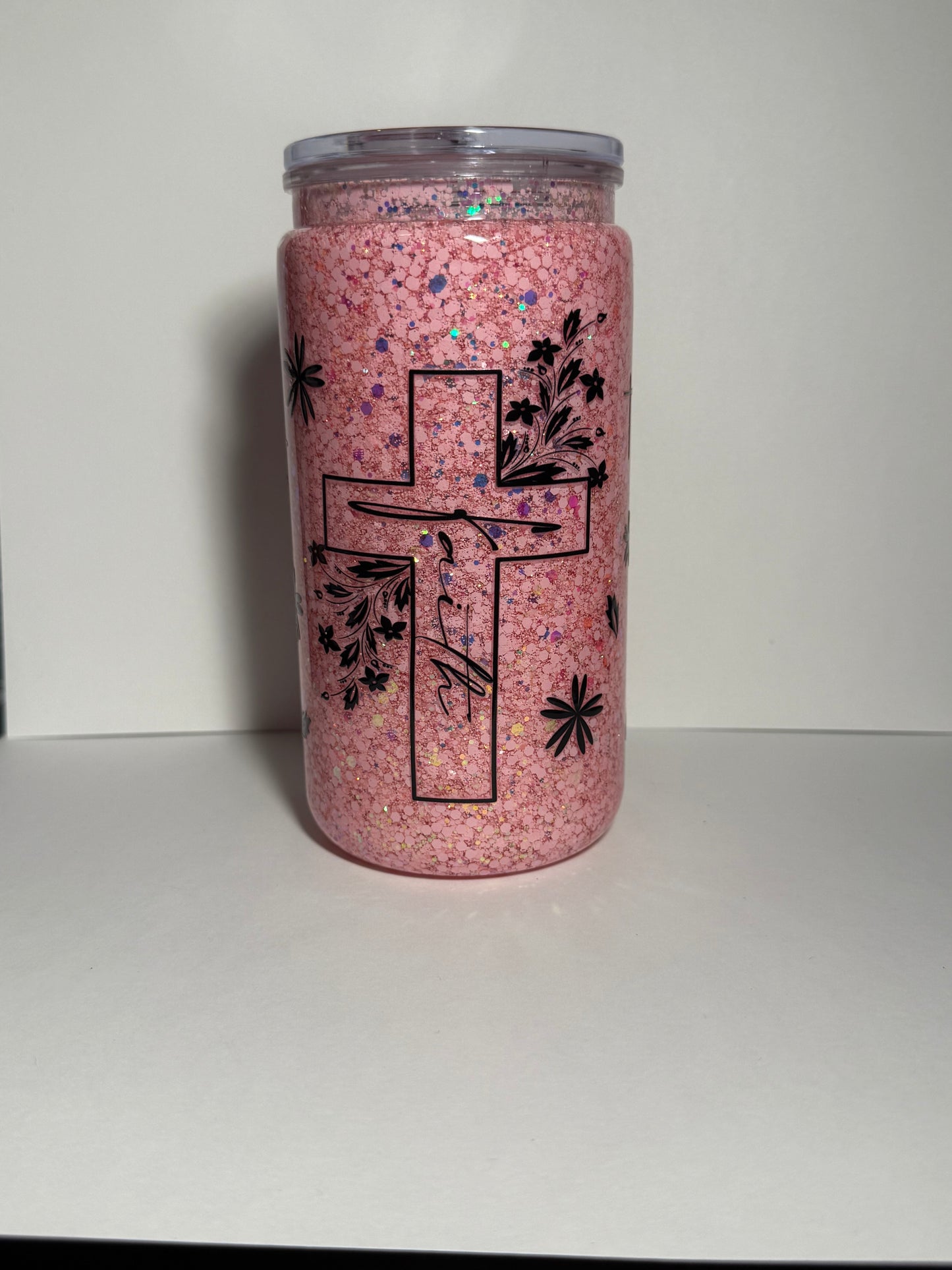 16oz faith acrylic snow globe
