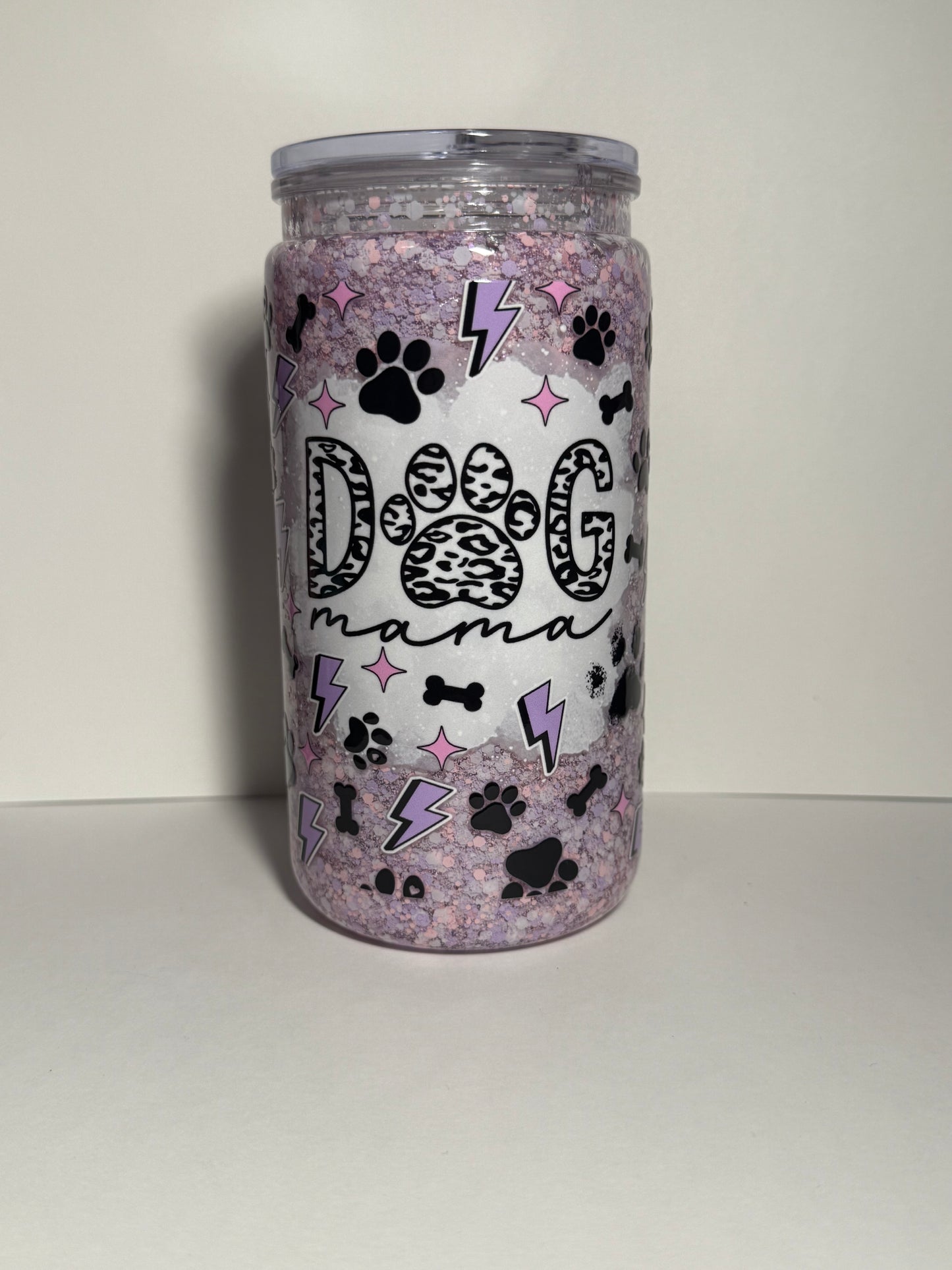 16oz dog mom acrylic snow globe