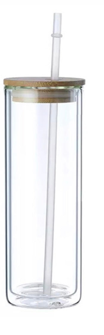 20oz Glass Snow Globe Cup