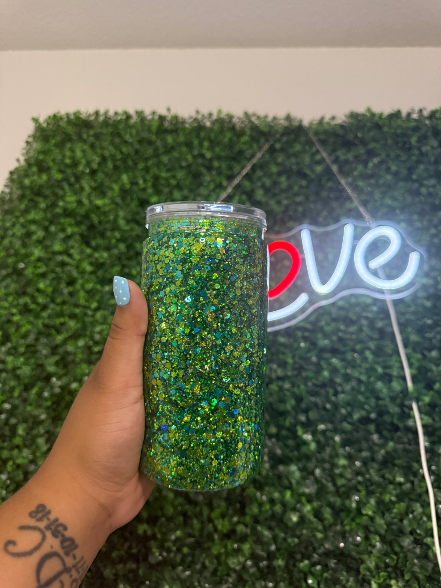 16oz medium flow glitter
